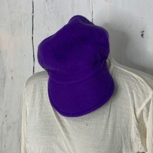 Turtle Fur Purple Snow cap hat Super soft fleece